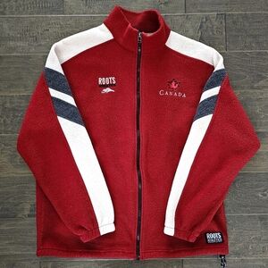 Vintage Roots Athletics Canada Fleece Performance Jacket Sz Medium